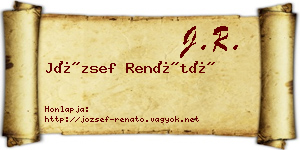 József Renátó névjegykártya